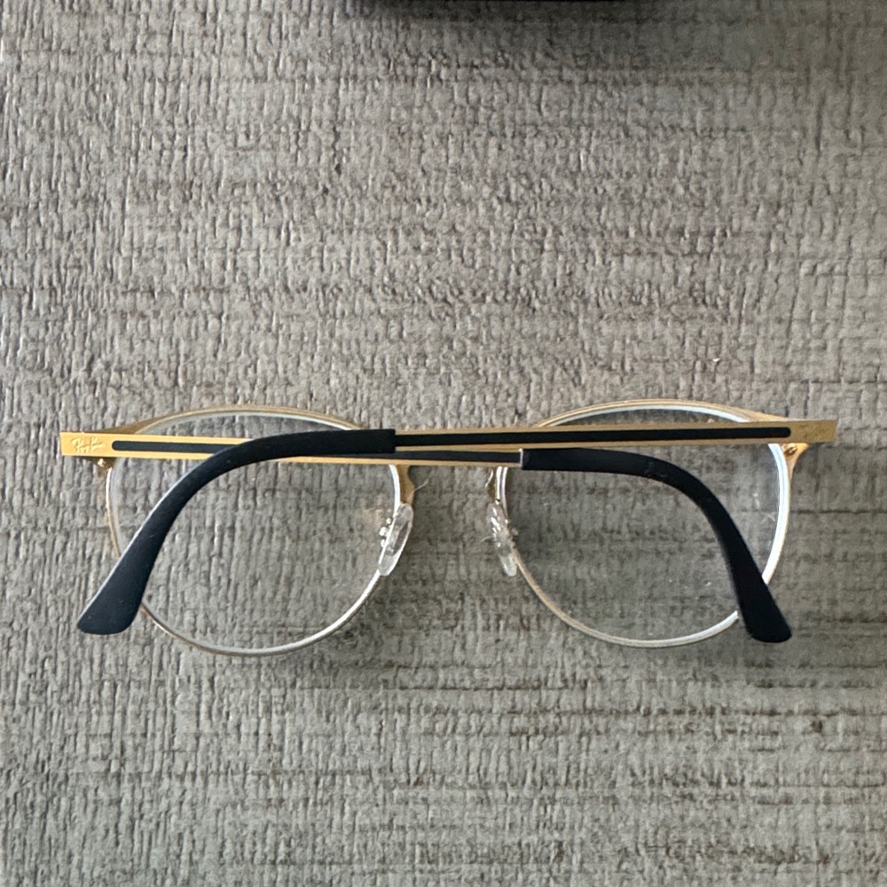 Gold and Black Eyeglasses